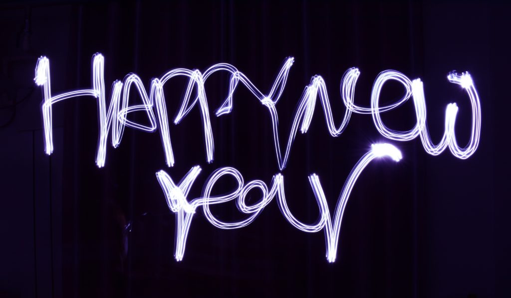 Schriftzug 'Happy New Year'